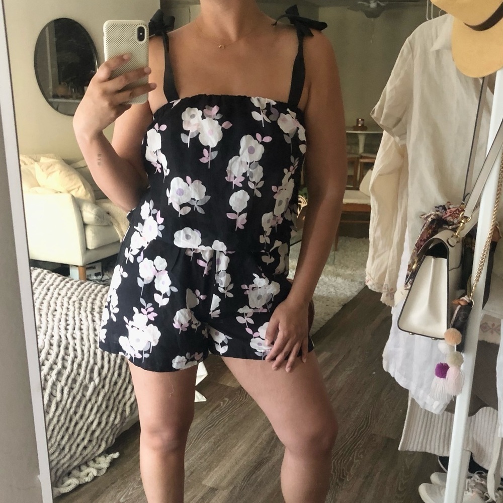 Kate Spade Siesta Floral Key Coverup Romper S